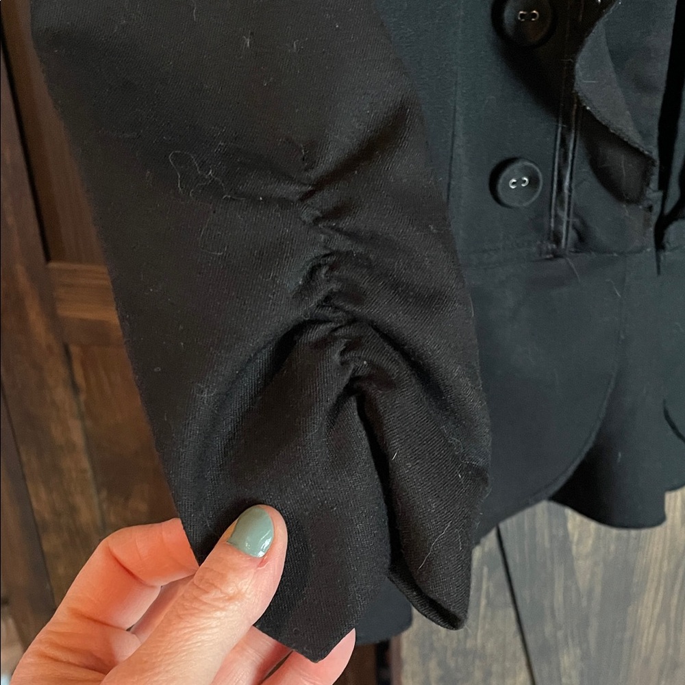 Maurices Black Ruffled Blazer - Picture 4 of 5